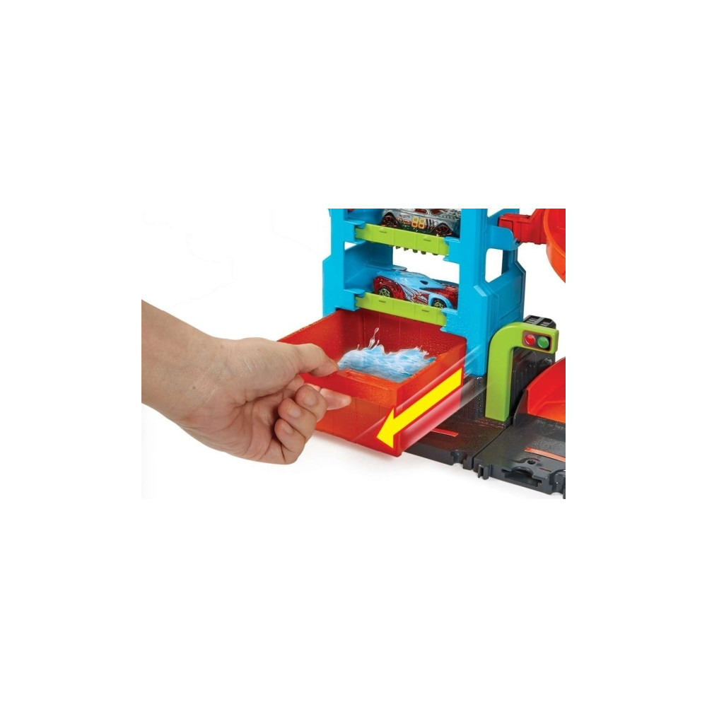 Produktbild för Hot Wheels City Mega-biltvätt med 1 Color Shifters-bil, leks...