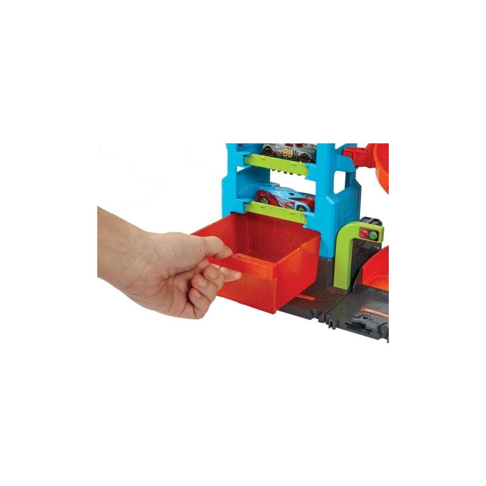 Produktbild för Hot Wheels City Mega-biltvätt med 1 Color Shifters-bil, leks...