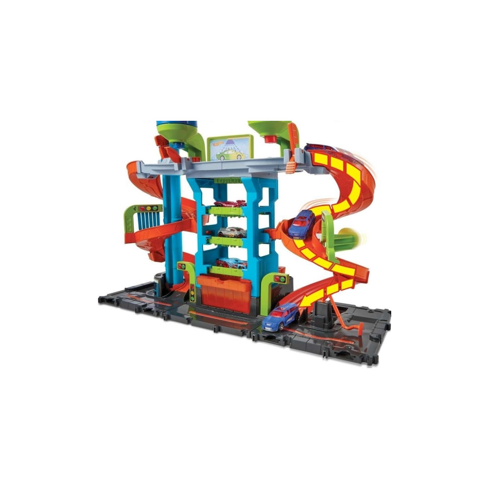 Produktbild för Hot Wheels City Mega-biltvätt med 1 Color Shifters-bil, leks...