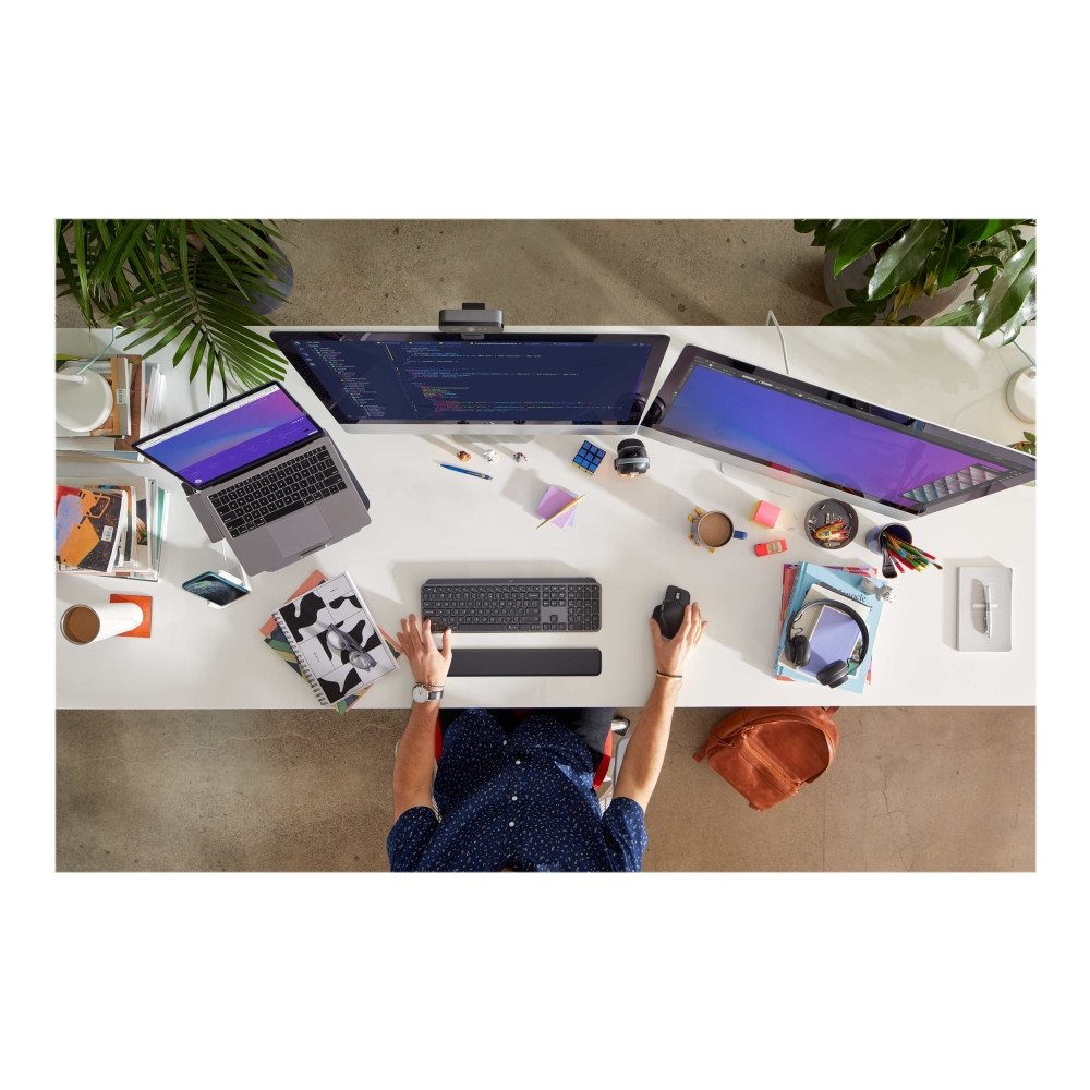 Produktbild för Logitech MX Keys Combo for Business - sats med tangentbord och mus - QWERTY - brittisk - grafit Inmatningsenhet