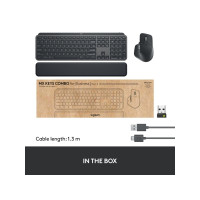Produktbild för Logitech MX Keys Combo for Business - sats med tangentbord och mus - QWERTY - brittisk - grafit Inmatningsenhet