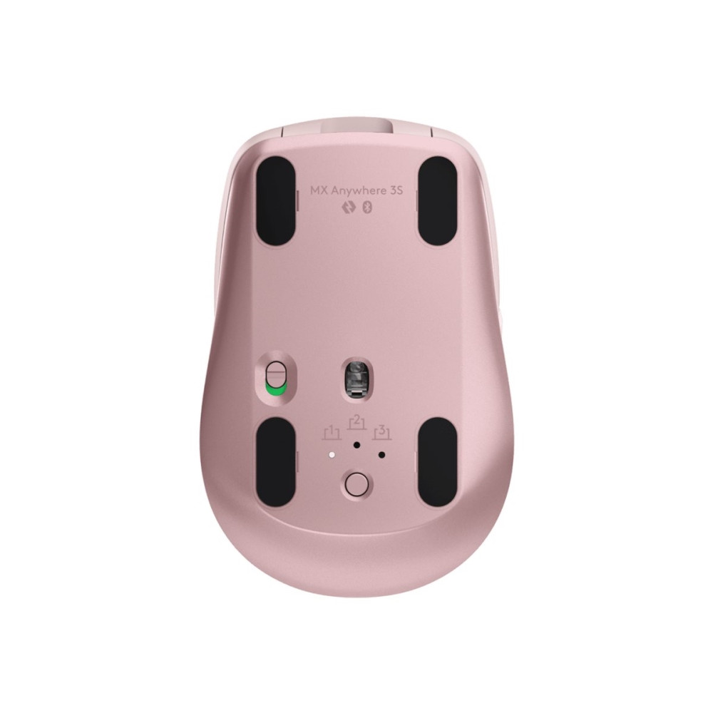 Produktbild för Logitech MX Anywhere 3S - mus - Bluetooth - rosa