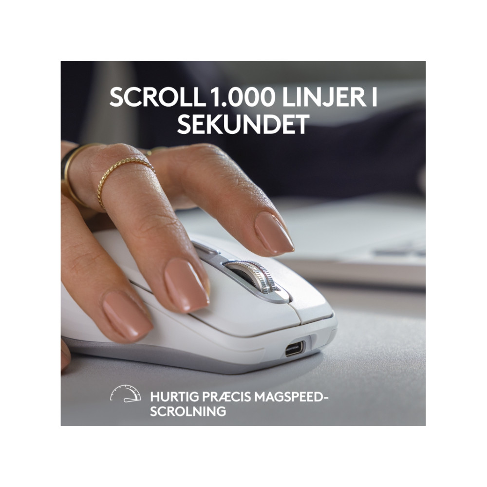 Produktbild för Logitech MX Anywhere 3S - mus - Bluetooth - rosa
