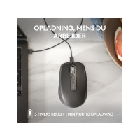 Produktbild för Logitech MX Anywhere 3S - mus - Bluetooth - rosa