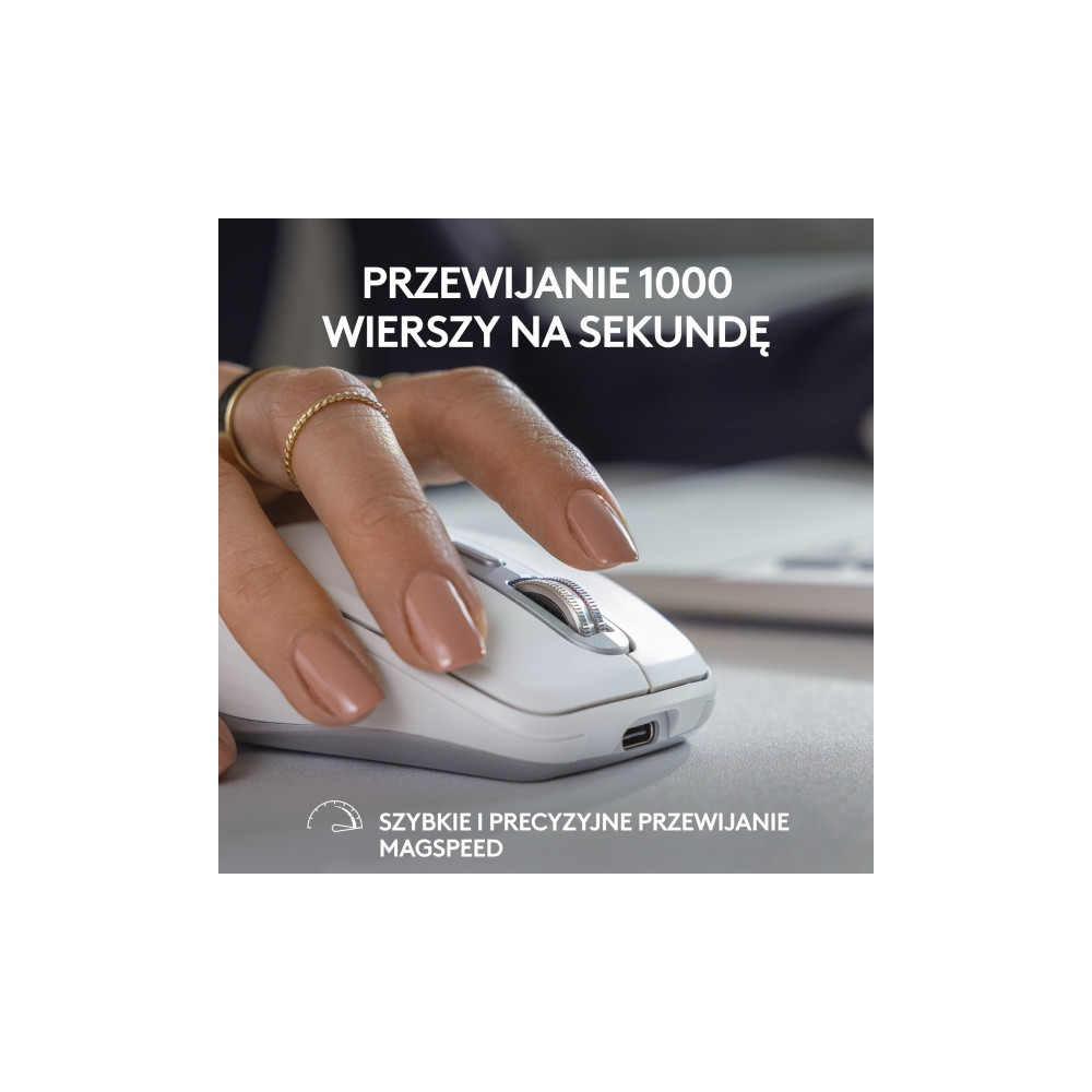 Produktbild för Logitech MX Anywhere 3S - mus - Bluetooth - rosa