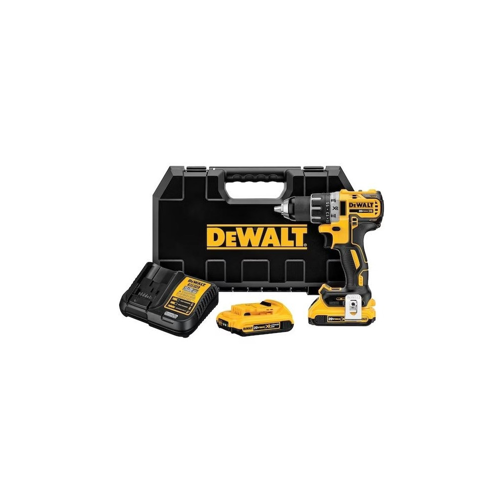 Produktbild för DeWALT DCD791D2-QW borr/drivare - sladdlös - 2 hastigheter - 2 batterier