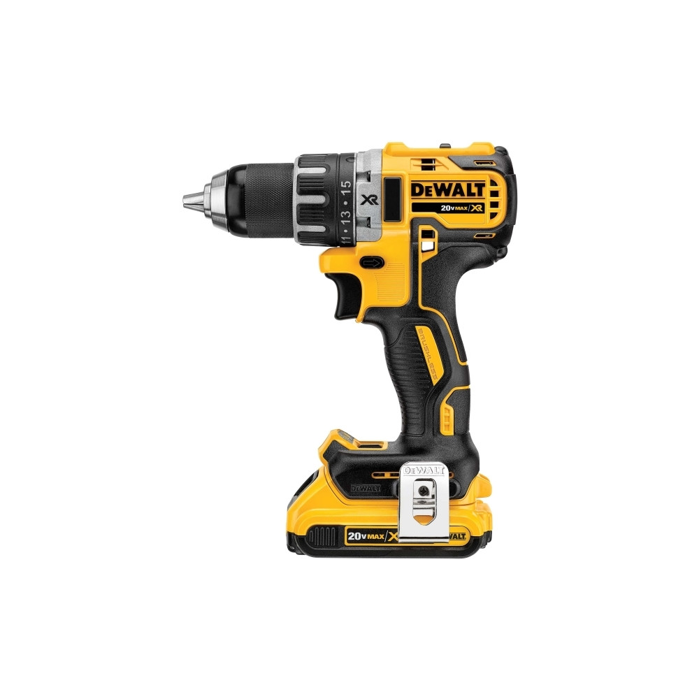 Produktbild för DeWALT DCD791D2-QW borr/drivare - sladdlös - 2 hastigheter - 2 batterier