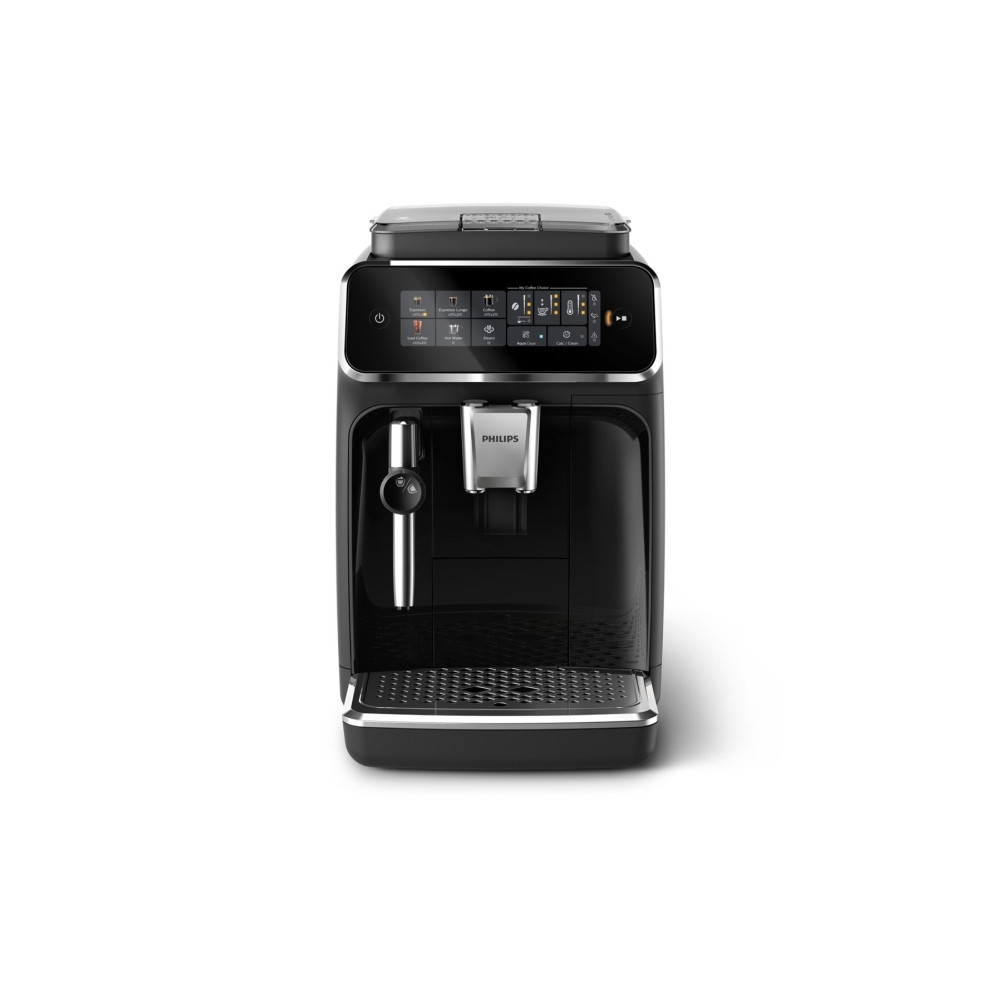 Produktbild för Philips 3300 series EP3321 - automatisk kaffekokare med mjölkskummare - 15 bar - svart lack