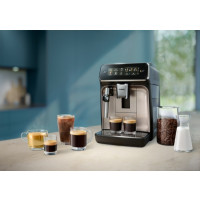 Produktbild för Philips 3300 series EP3321 - automatisk kaffekokare med mjölkskummare - 15 bar - svart lack