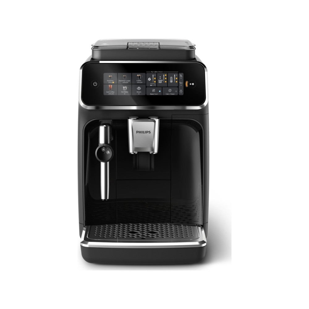 Produktbild för Philips 3300 series EP3321 - automatisk kaffekokare med mjölkskummare - 15 bar - svart lack