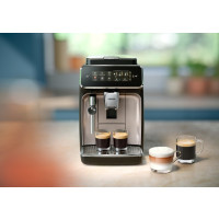 Produktbild för Philips 3300 series EP3321 - automatisk kaffekokare med mjölkskummare - 15 bar - svart lack