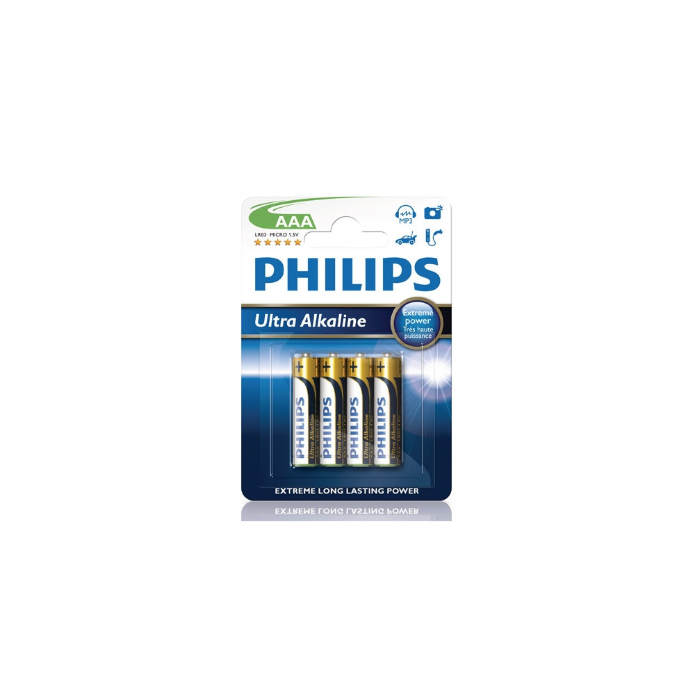 Produktbild för Philips ExtremeLife+ LR6E4B batteri - 4 x AA-typ - alkaliskt