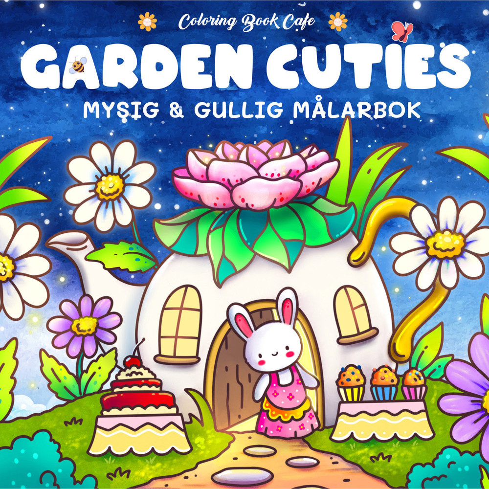 Produktbild för Målarbok : Cozy Garden Cuties
