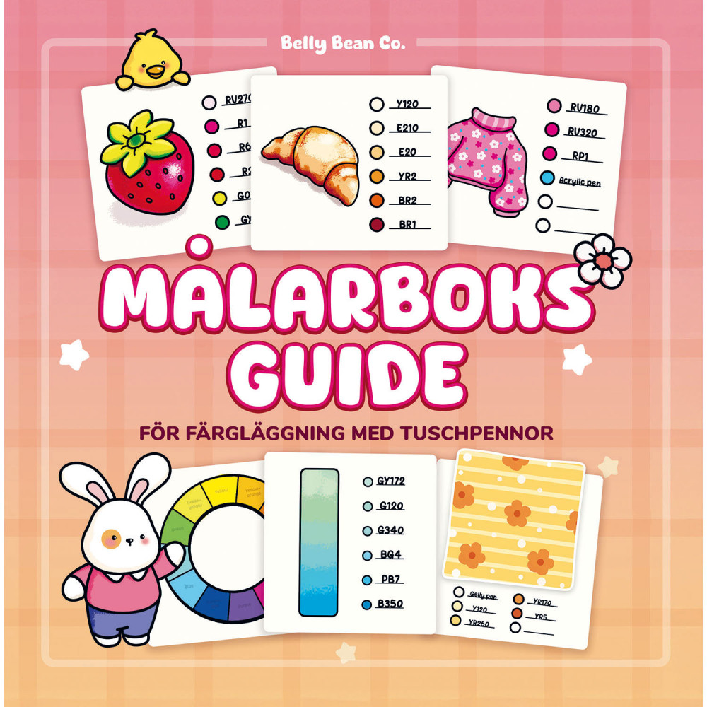 Produktbild för Målarbok : Cozy Målarboksguide