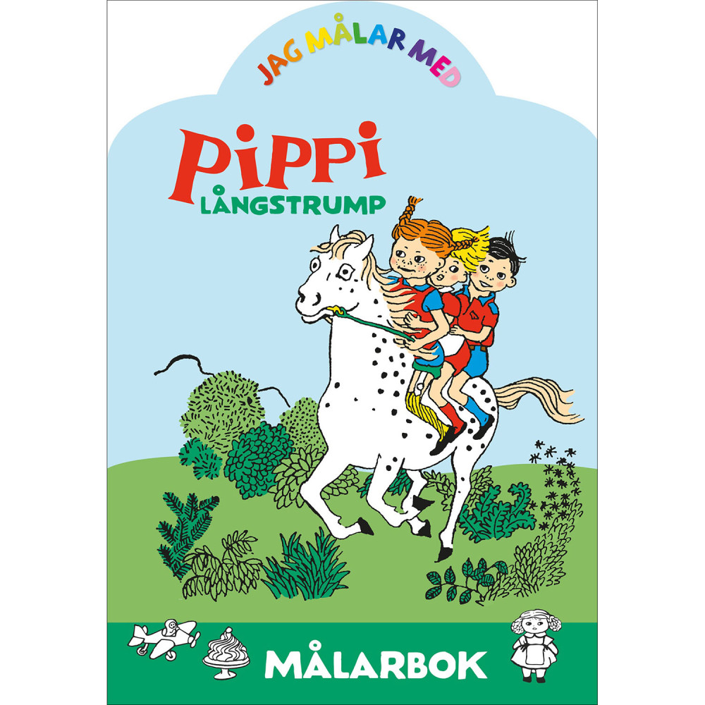 Produktbild för Jag målar med Pippi Långstrump