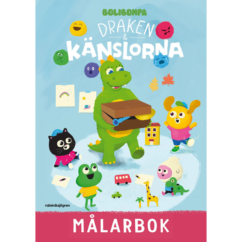 Produktbild för Bolibompa : Draken och känslorna Målarbok