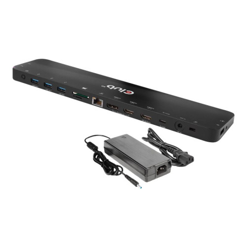 Club-3d Club 3D - dockningsstation - USB-C - 2 x HDMI, DP - 1GbE