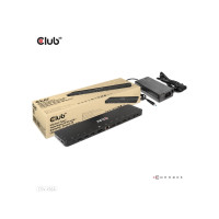Produktbild för Club 3D - dockningsstation - USB-C - 2 x HDMI, DP - 1GbE