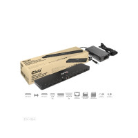 Produktbild för Club 3D - dockningsstation - USB-C - 2 x HDMI, DP - 1GbE