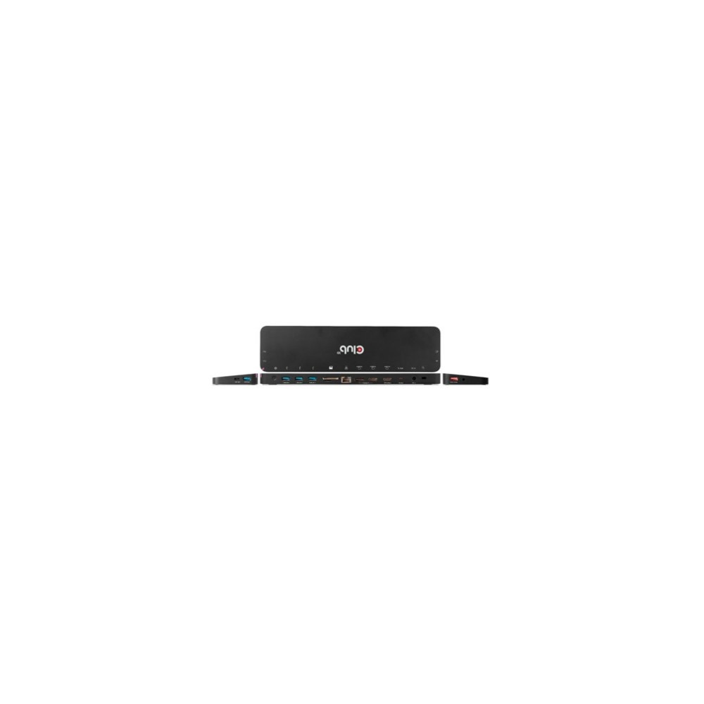 Produktbild för Club 3D - dockningsstation - USB-C - 2 x HDMI, DP - 1GbE