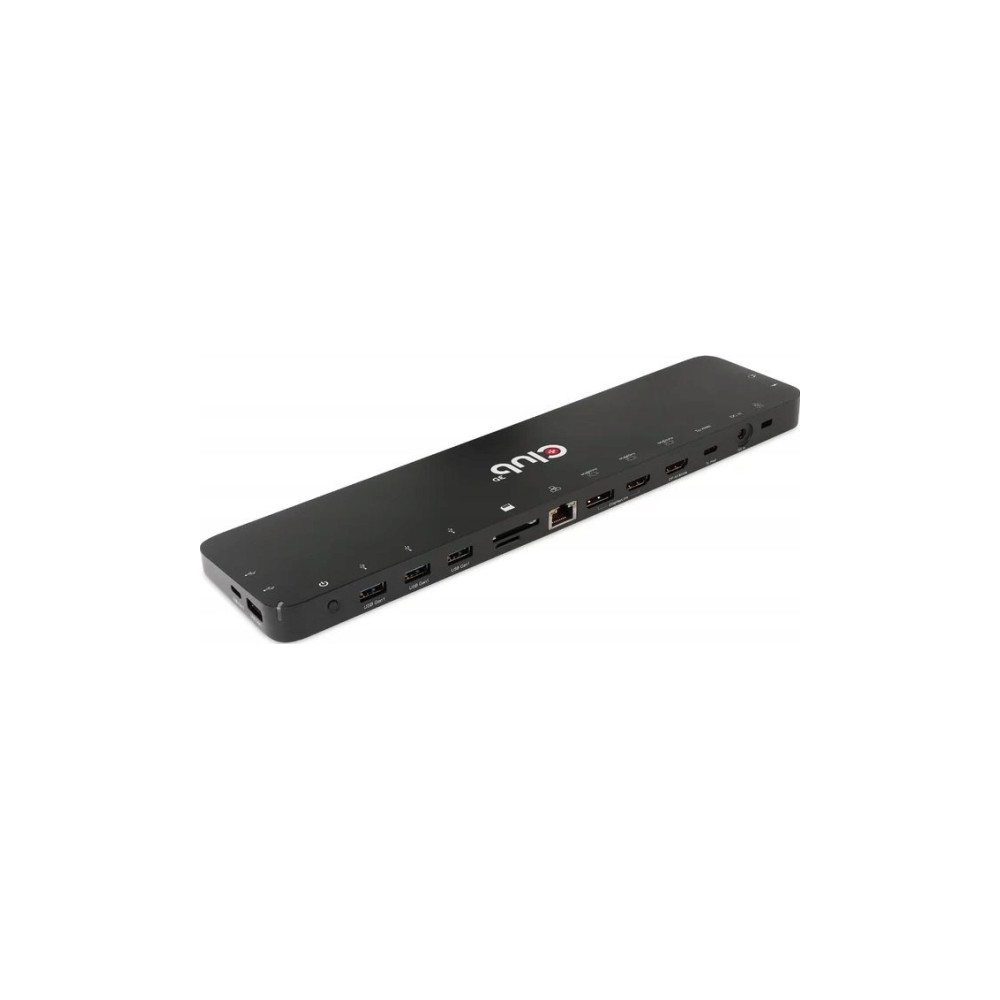 Produktbild för Club 3D - dockningsstation - USB-C - 2 x HDMI, DP - 1GbE