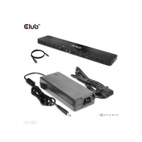 Produktbild för Club 3D - dockningsstation - USB-C - 2 x HDMI, DP - 1GbE