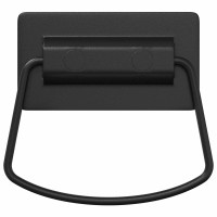 Produktbild för Skåpshandtag 2 pcs Svart 85 x 45 mm Metall