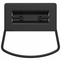 Produktbild för Skåpshandtag 2 pcs Svart 85 x 45 mm Metall