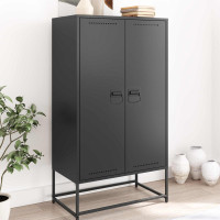 Produktbild för Skåpshandtag Svart 85 x 45 mm Metall