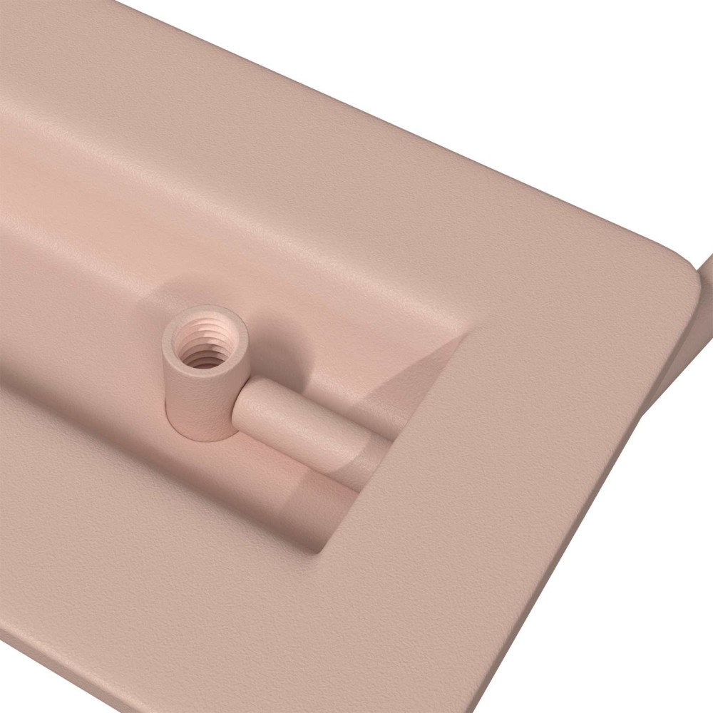 Produktbild för Skåpshandtag 2 pcs Rosa 85 x 45 mm Metall