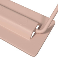 Produktbild för Skåpshandtag 2 pcs Rosa 85 x 45 mm Metall