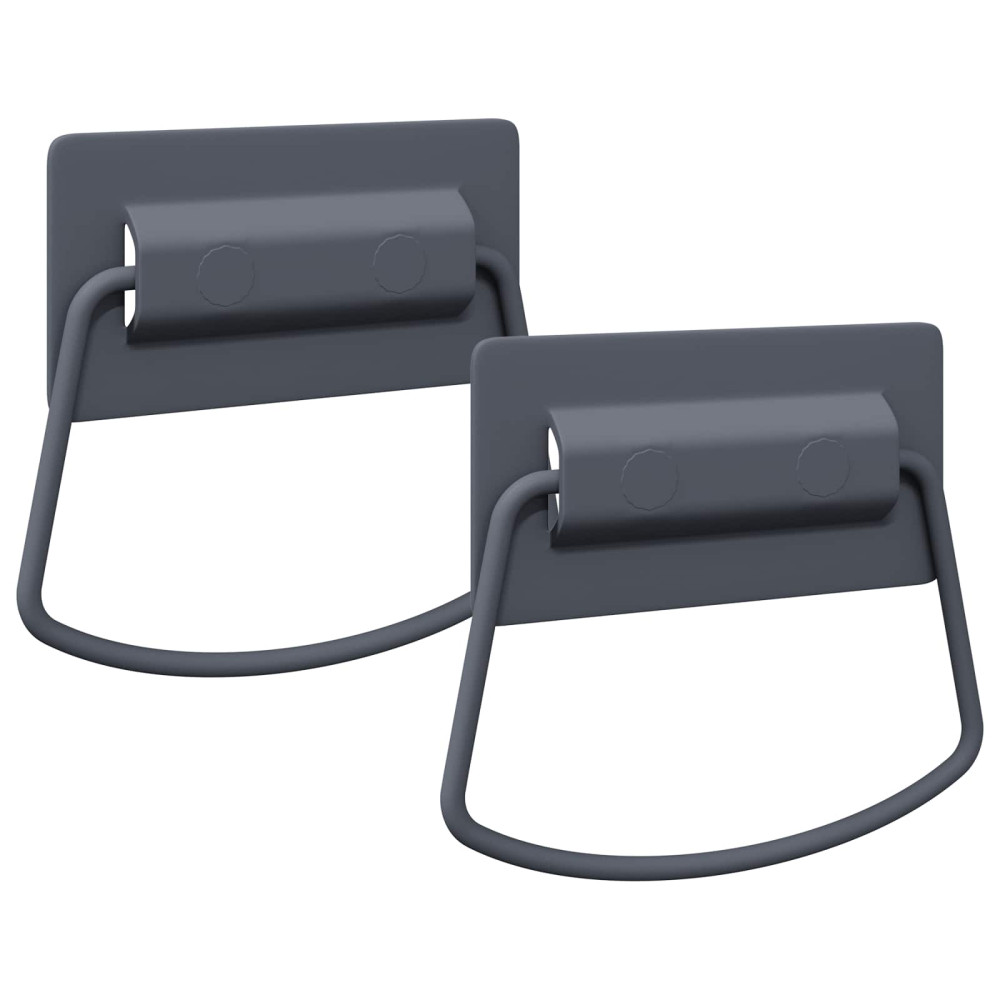 Produktbild för Skåpshandtag 2 pcs Antracit 85 x 45 mm Metall