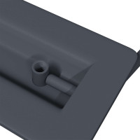 Produktbild för Skåpshandtag 12 pcs Antracit 85 x 45 mm Metall