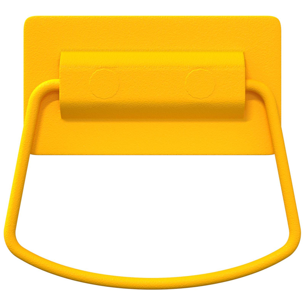 Produktbild för Skåpshandtag 2 pcs Senapsgul 85 x 45 mm Metall