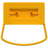 Produktbild för Skåpshandtag 2 pcs Senapsgul 85 x 45 mm Metall