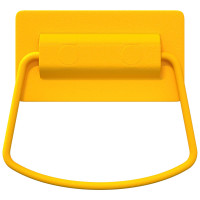 Produktbild för Skåpshandtag 12 pcs Senapsgul 85 x 45 mm Metall