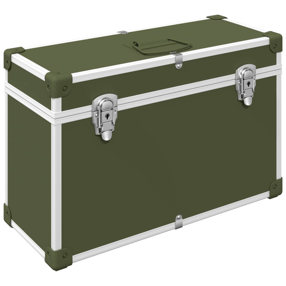 Produktbild för Skåpshandtag 2 pcs Olivgrön 85 x 45 mm Metall