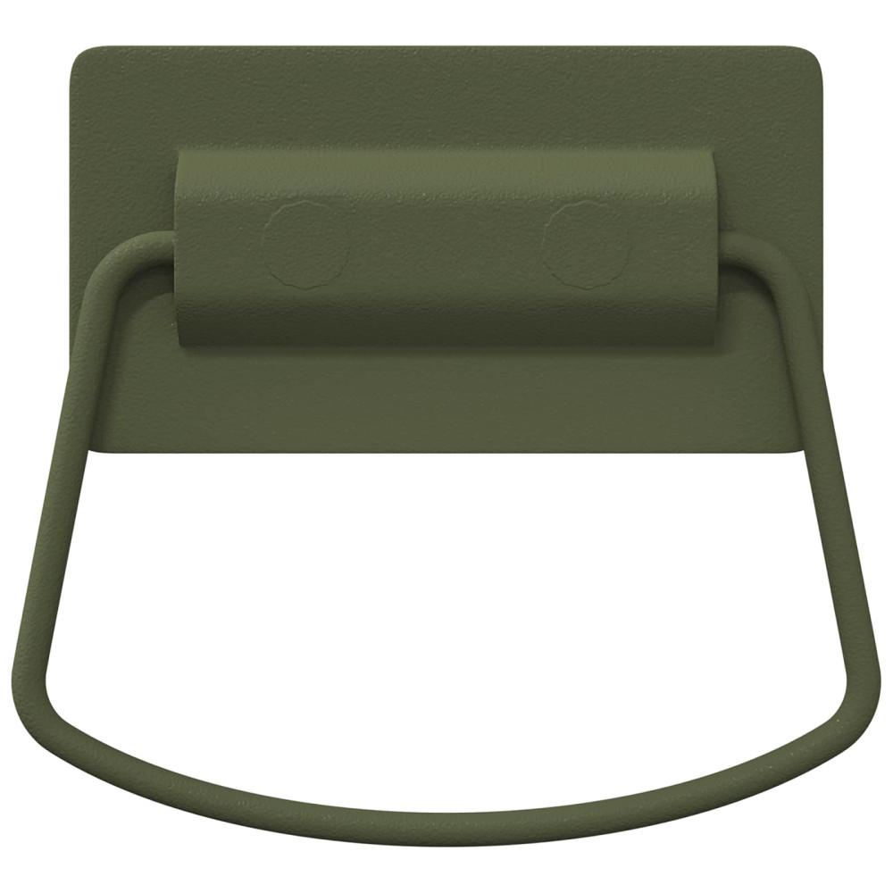 Produktbild för Skåpshandtag 2 pcs Olivgrön 85 x 45 mm Metall