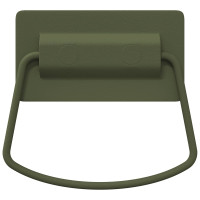 Produktbild för Skåpshandtag 2 pcs Olivgrön 85 x 45 mm Metall