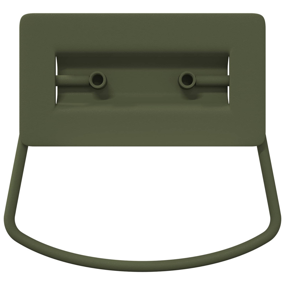 Produktbild för Skåpshandtag 2 pcs Olivgrön 85 x 45 mm Metall