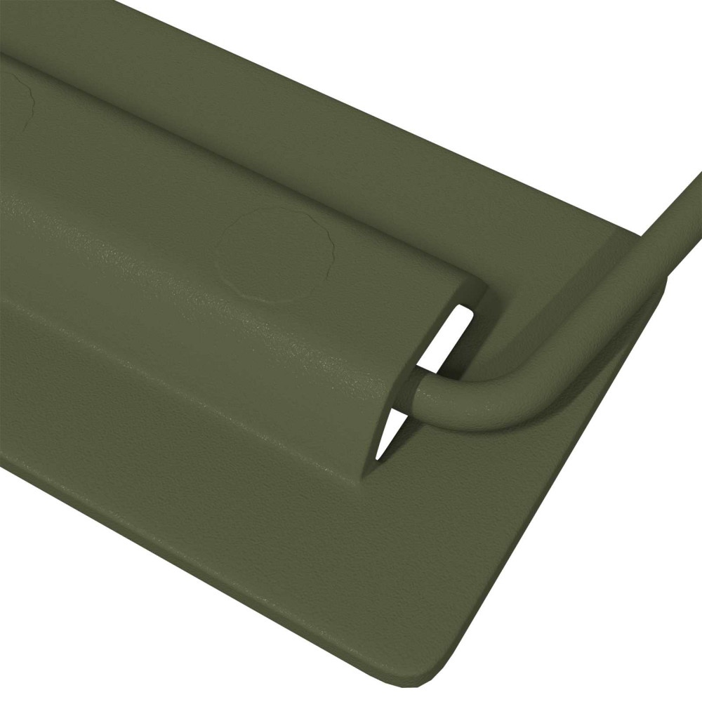 Produktbild för Skåpshandtag 2 pcs Olivgrön 85 x 45 mm Metall