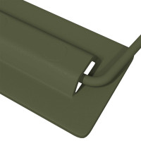 Produktbild för Skåpshandtag 2 pcs Olivgrön 85 x 45 mm Metall
