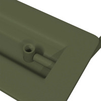 Produktbild för Skåpshandtag 12 pcs Olivgrön 85 x 45 mm Metall