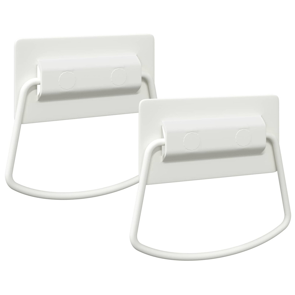 Produktbild för Skåpshandtag 2 pcs Vit 85 x 45 mm Metall