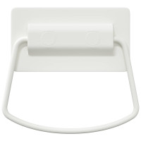 Produktbild för Skåpshandtag 2 pcs Vit 85 x 45 mm Metall