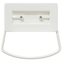 Produktbild för Skåpshandtag 2 pcs Vit 85 x 45 mm Metall