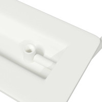 Produktbild för Skåpshandtag 2 pcs Vit 85 x 45 mm Metall