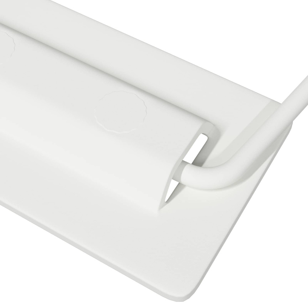 Produktbild för Skåpshandtag 2 pcs Vit 85 x 45 mm Metall
