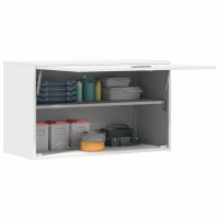 Produktbild för Vägghylla för garage Vit 90 x 40 x 53 cm Pulverlackerad stål