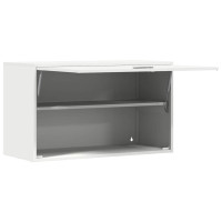 Produktbild för Vägghylla för garage Vit 90 x 40 x 53 cm Pulverlackerad stål